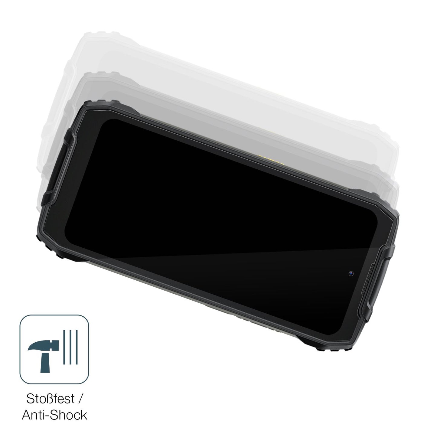Schutz gegen Kratzer auf dem Blackview BV7300 Glas durch Schlüssel, Stöße gegen die Tischkante oder Stürze