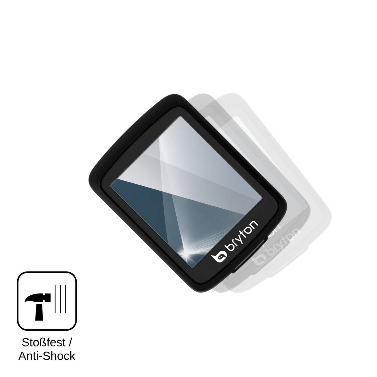 2x Screen Protector for Bryton Rider E10 Flexible Glass 9H dipos