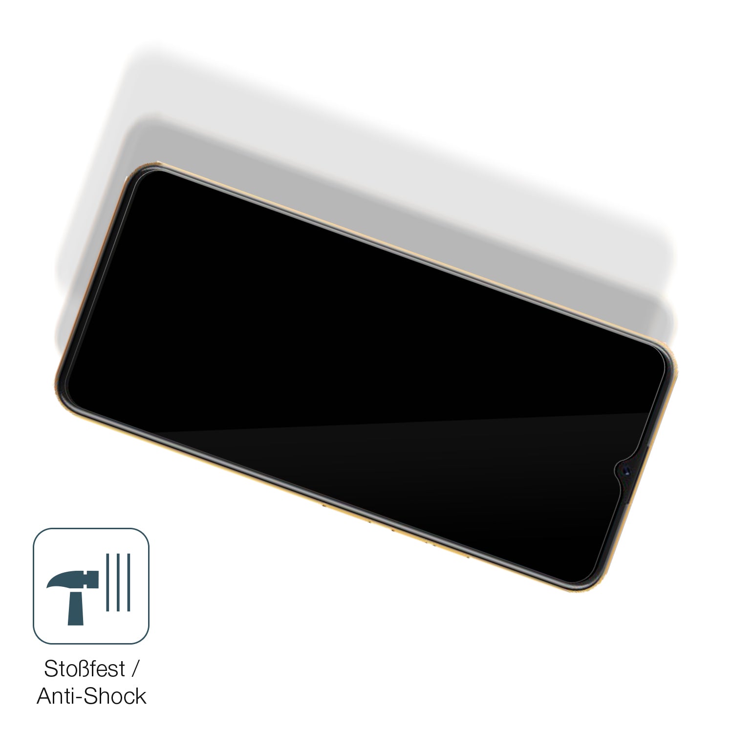 Schutz gegen Kratzer auf dem Coolpad Cool 20 Pro Glas durch Schlüssel, Stöße gegen die Tischkante oder Stürze