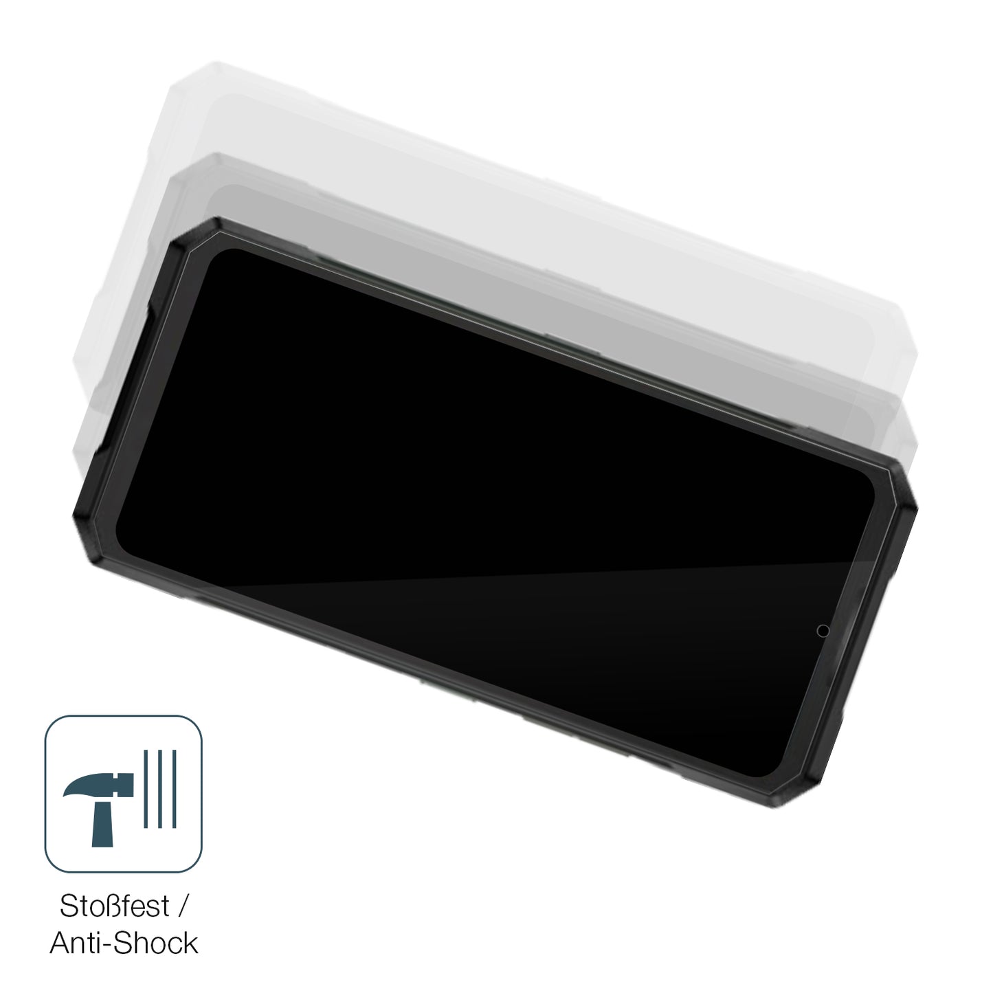 Schutz gegen Kratzer auf dem Doogee Blade GT Play Glas durch Schlüssel, Stöße gegen die Tischkante oder Stürze
