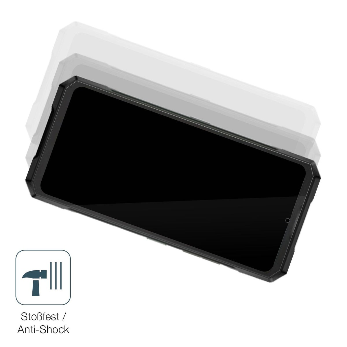 Schutz gegen Kratzer auf dem Doogee Blade GT Pro Glas durch Schlüssel, Stöße gegen die Tischkante oder Stürze