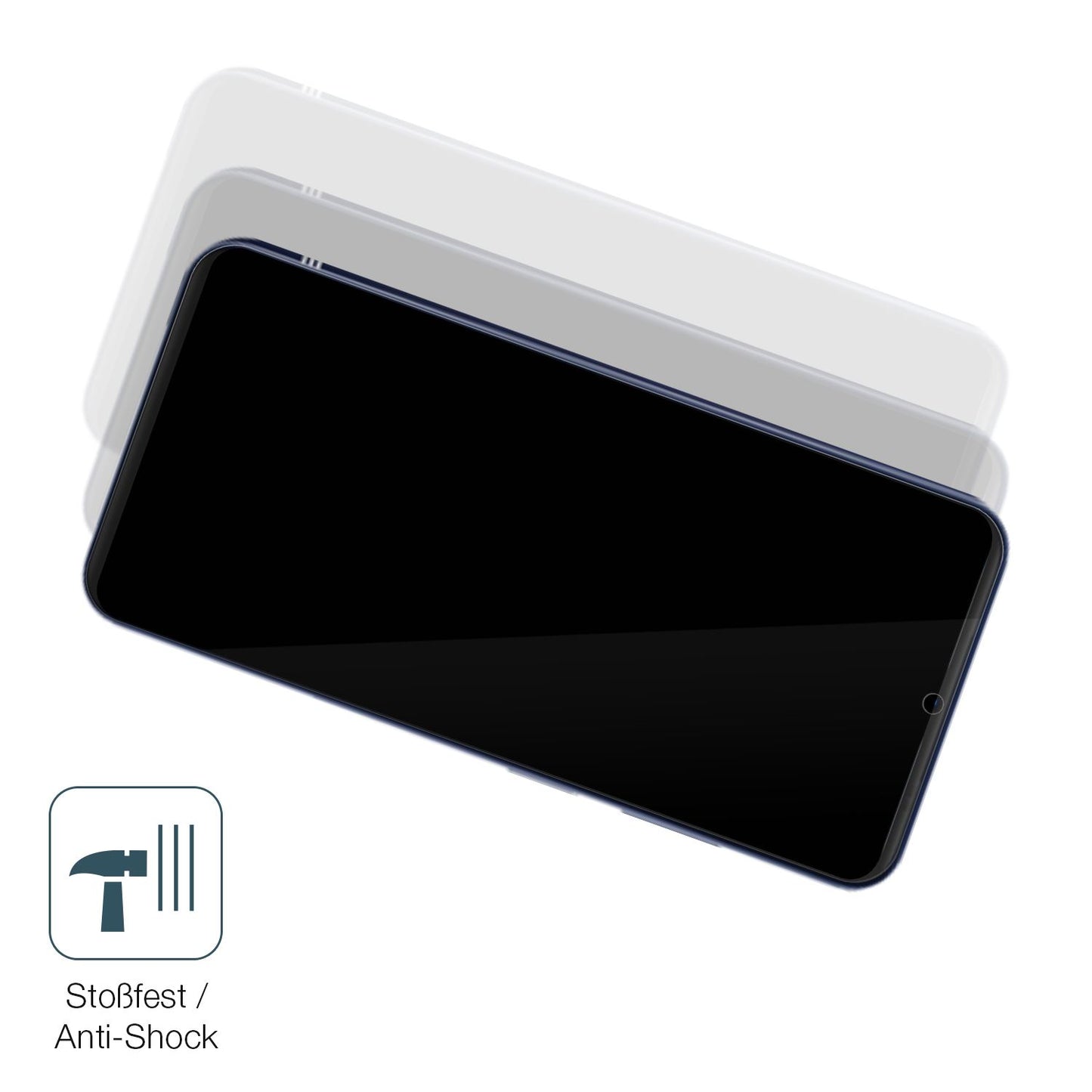 Schutz gegen Kratzer auf dem Doogee N55 Glas durch Schlüssel, Stöße gegen die Tischkante oder Stürze