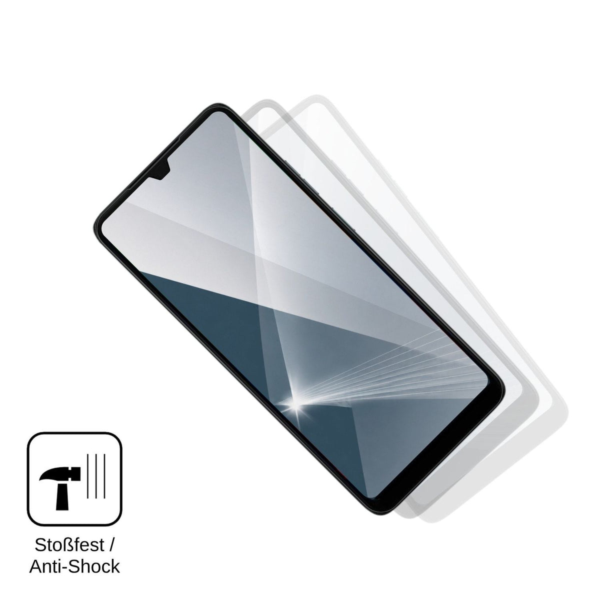 2x Screen Protector for EinfachFon Senior Flexible Glass 9H dipos