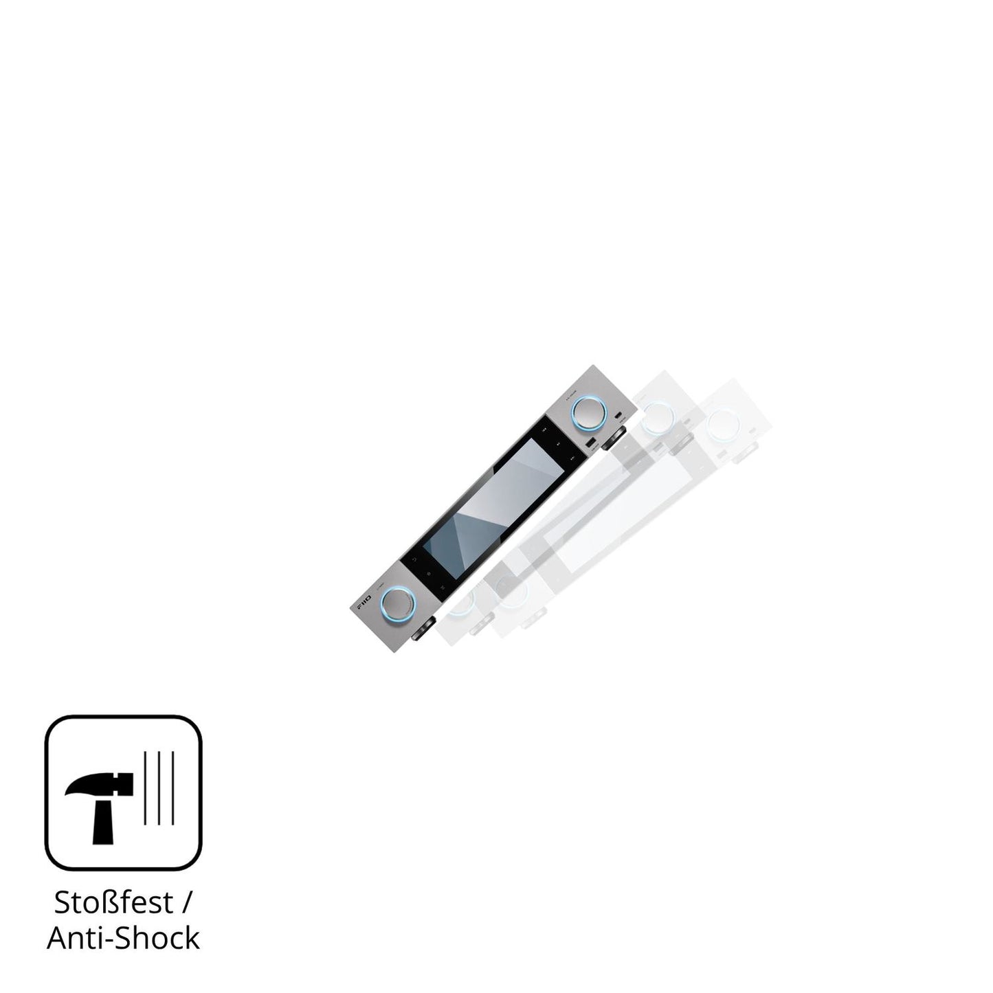 Schutz gegen Kratzer auf dem FiiO S15 Glas durch Schlüssel, Stöße gegen die Tischkante oder Stürze