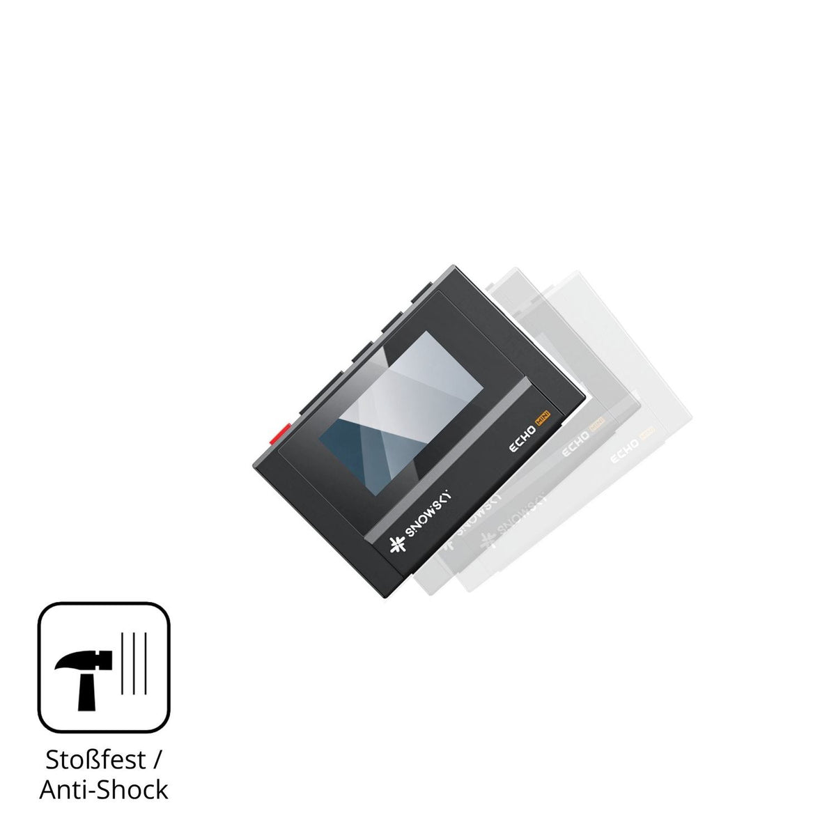 Schutz gegen Kratzer auf dem FiiO SnowSky Echo Mini Glas durch Schlüssel, Stöße gegen die Tischkante oder Stürze