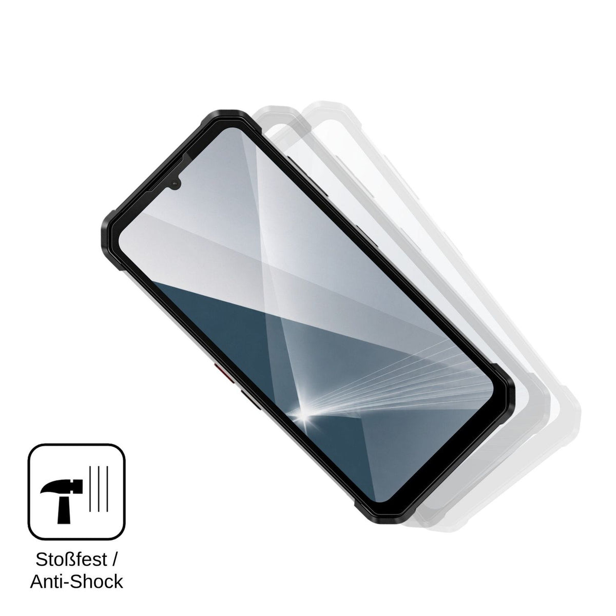 2x Screen Protector for Fossibot F106 Plus Flexible Glass 9H dipos