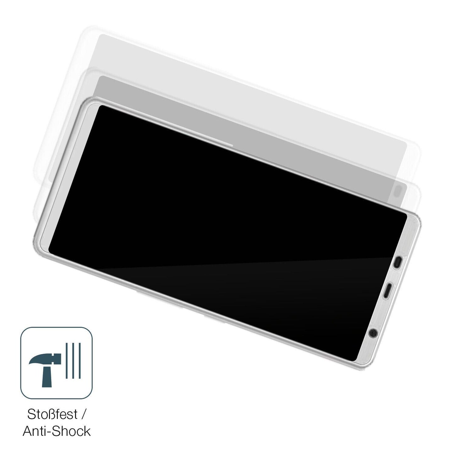 Schutz gegen Kratzer auf dem Fujitsu Arrows Be F-02L Glas durch Schlüssel, Stöße gegen die Tischkante oder Stürze