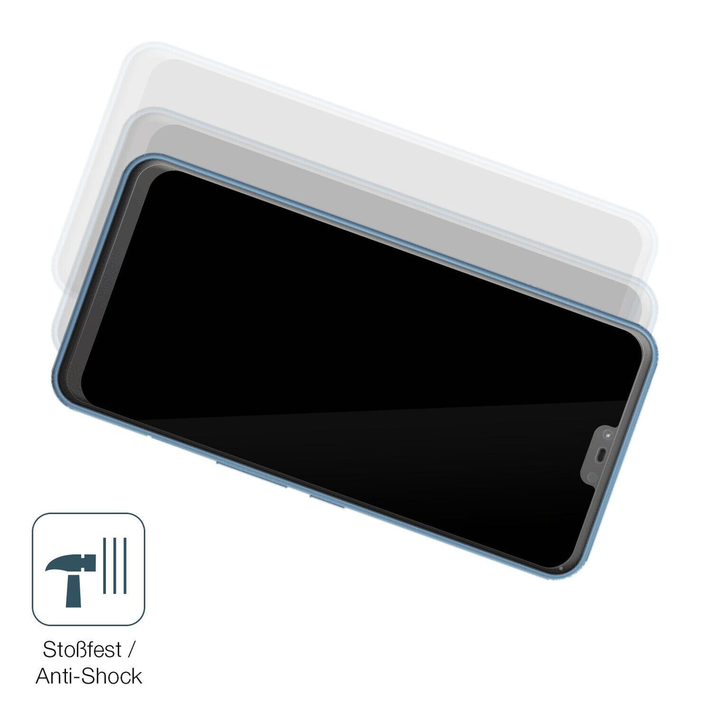 Schutz gegen Kratzer auf dem Fujitsu Arrows J Glas durch Schlüssel, Stöße gegen die Tischkante oder Stürze
