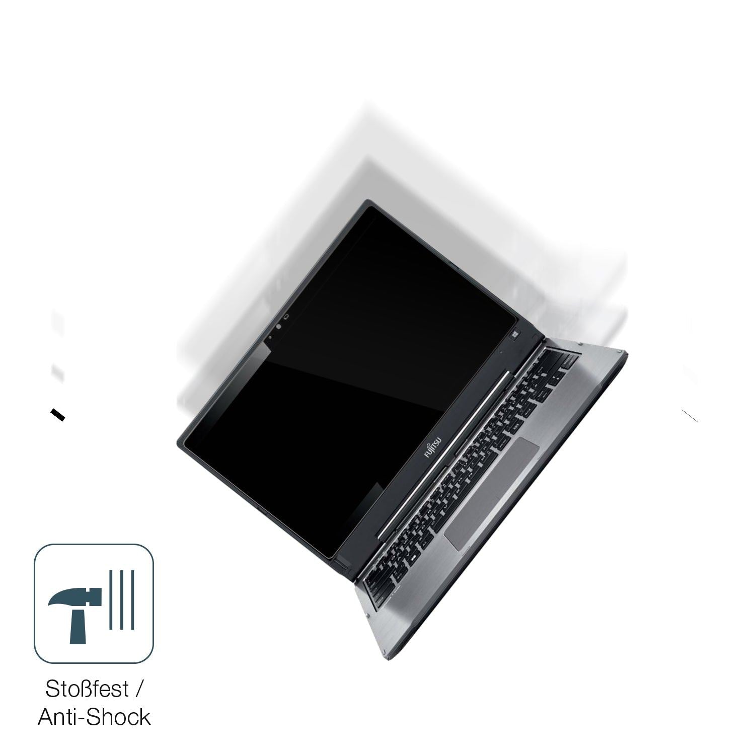 Schutz gegen Kratzer auf dem Fujitsu Lifebook T936 Glas durch Schlüssel, Stöße gegen die Tischkante oder Stürze
