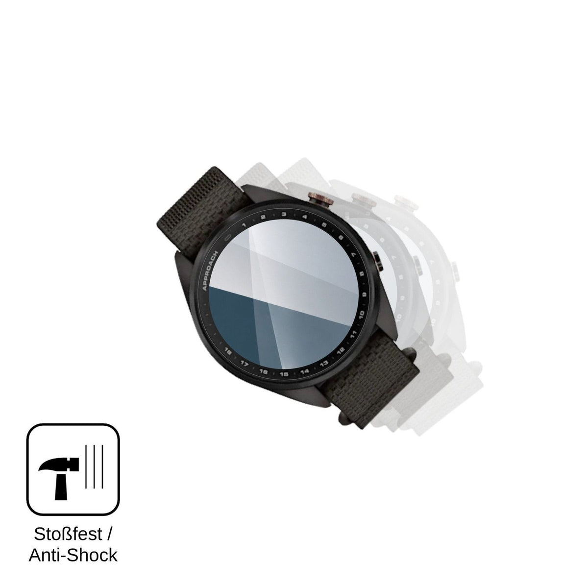 2x Screen Protector for Garmin Approach S72 Flexible Glass 9H dipos
