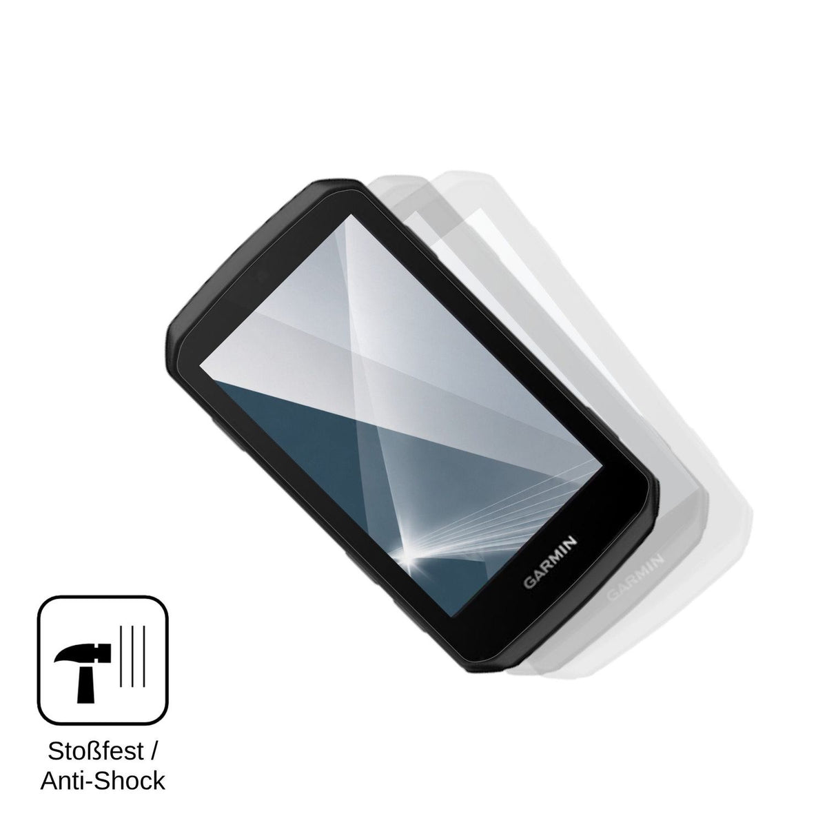 2x Screen Protector for Garmin Edge 1060 Flexible Glass 9H dipos