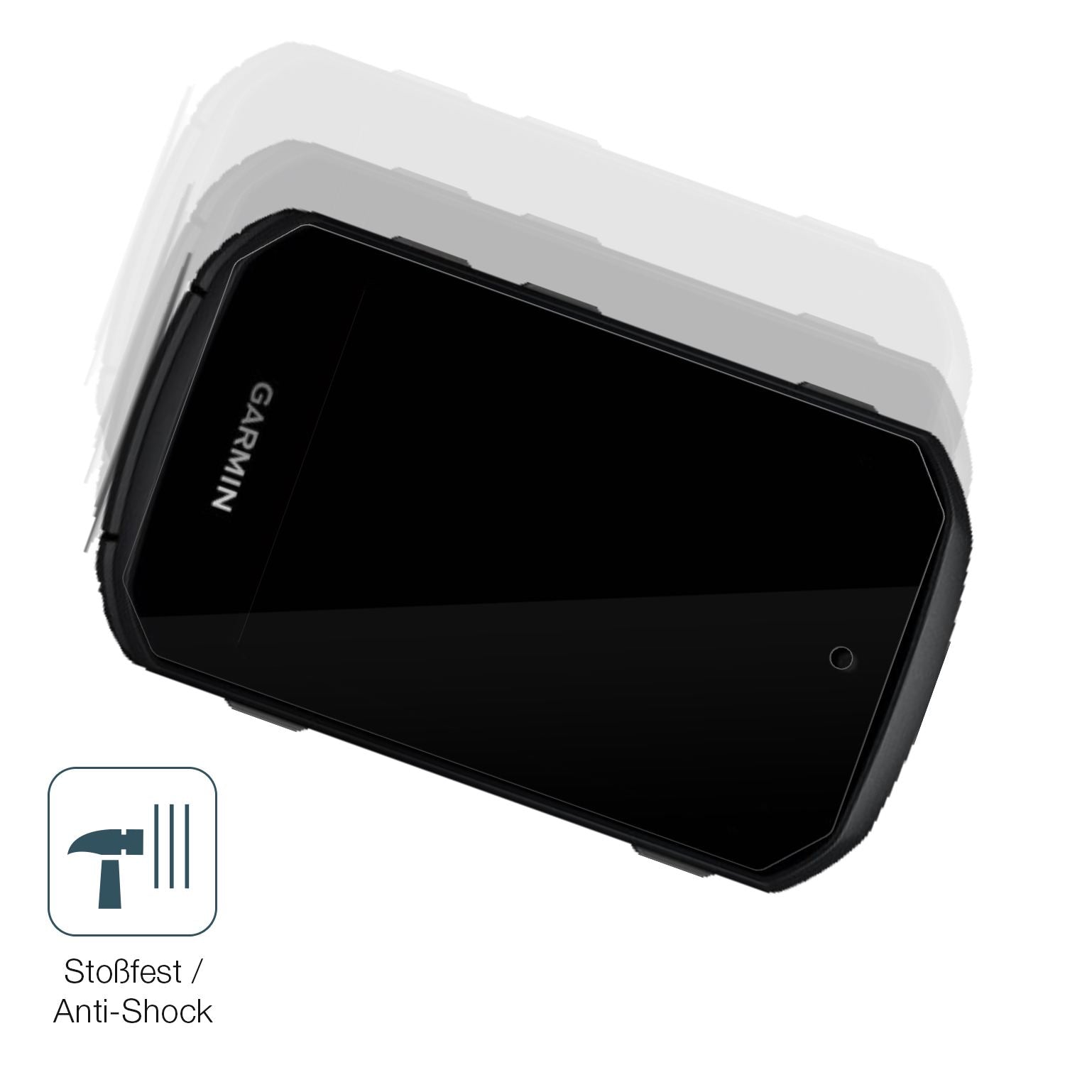 Schutz gegen Kratzer auf dem Garmin Edge 550 Glas durch Schlüssel, Stöße gegen die Tischkante oder Stürze