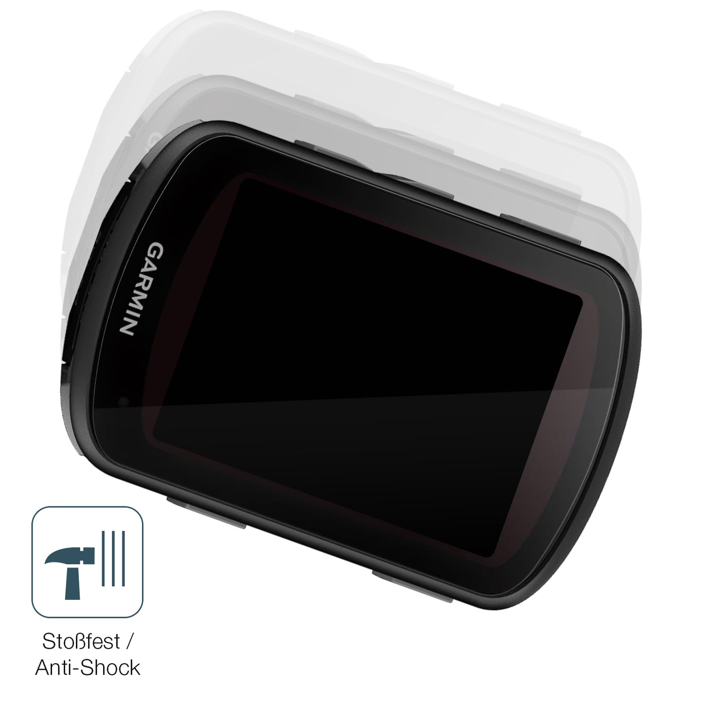 Schutz gegen Kratzer auf dem Garmin Edge 840 Glas durch Schlüssel, Stöße gegen die Tischkante oder Stürze