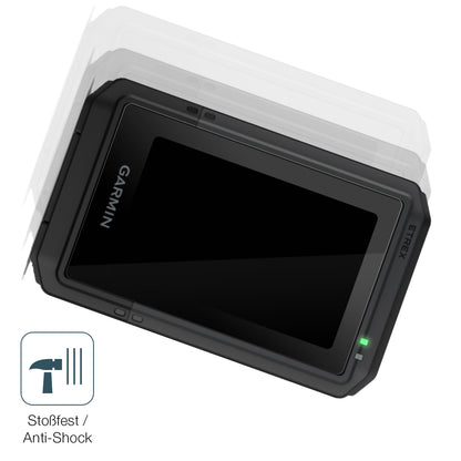 Schutz gegen Kratzer auf dem Garmin eTrex Touch 2025 Glas durch Schlüssel, Stöße gegen die Tischkante oder Stürze