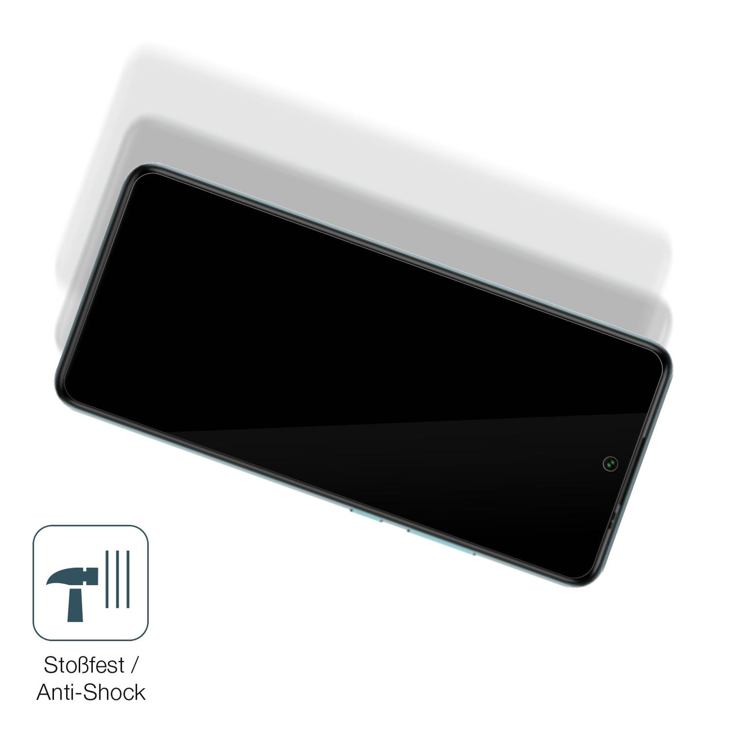 Schutz gegen Kratzer auf dem General Mobile GM22 Plus Glas durch Schlüssel, Stöße gegen die Tischkante oder Stürze