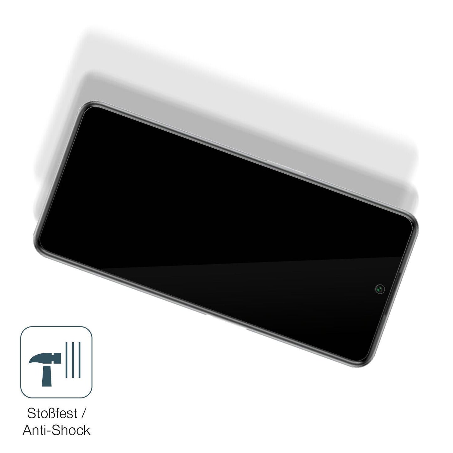 Schutz gegen Kratzer auf dem General Mobile GM22 Pro Glas durch Schlüssel, Stöße gegen die Tischkante oder Stürze