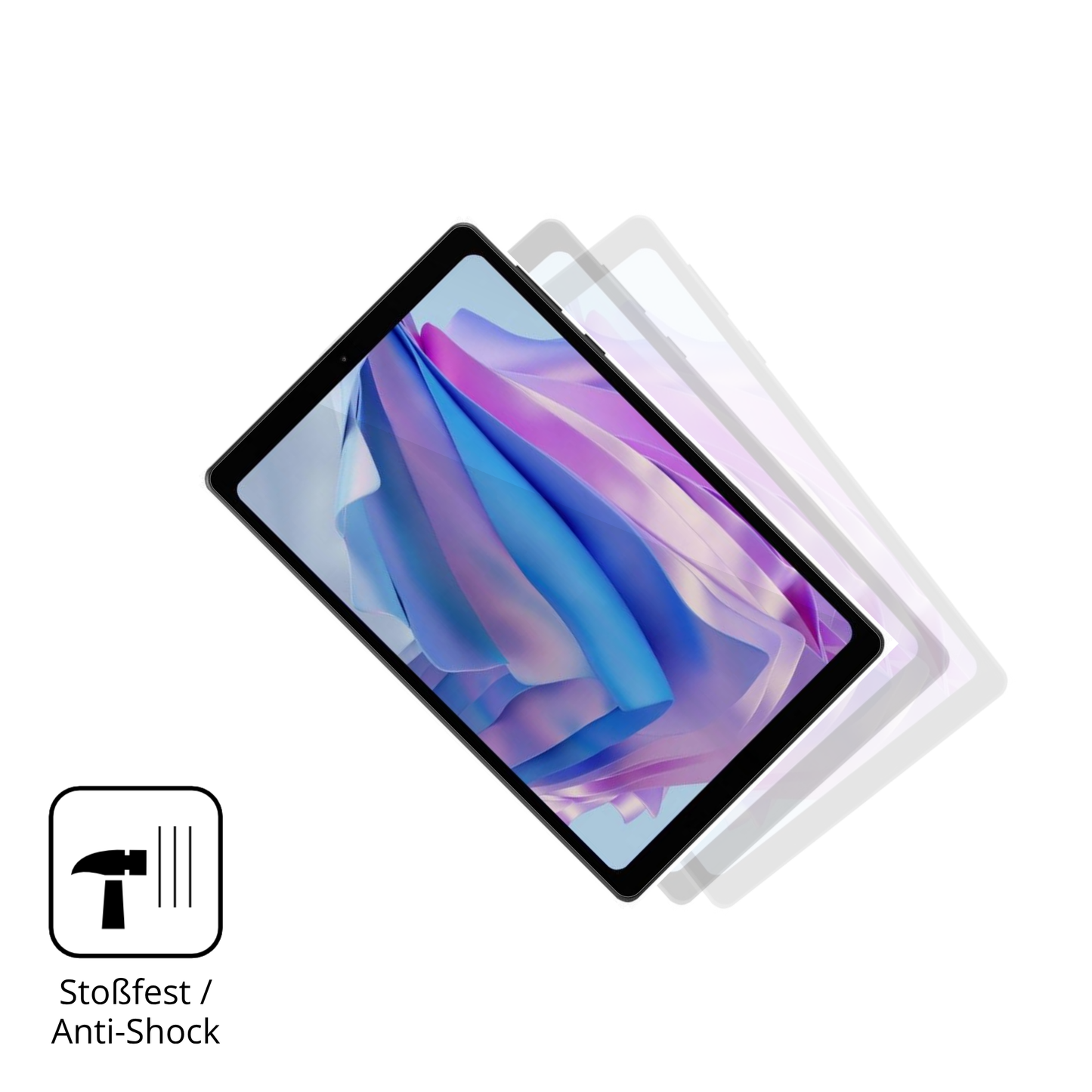 Schutz gegen Kratzer auf dem Headwolf Fpad 5 Glas durch Schlüssel, Stöße gegen die Tischkante oder Stürze
