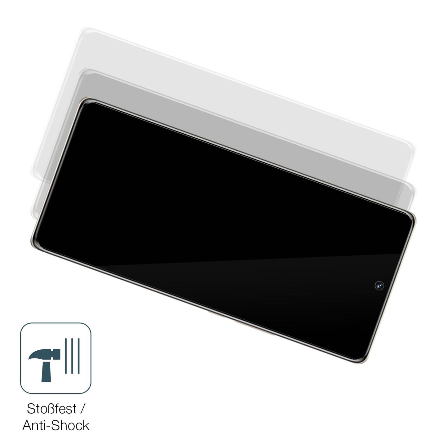 Schutz gegen Kratzer auf dem Honor 80 SE Glas durch Schlüssel, Stöße gegen die Tischkante oder Stürze