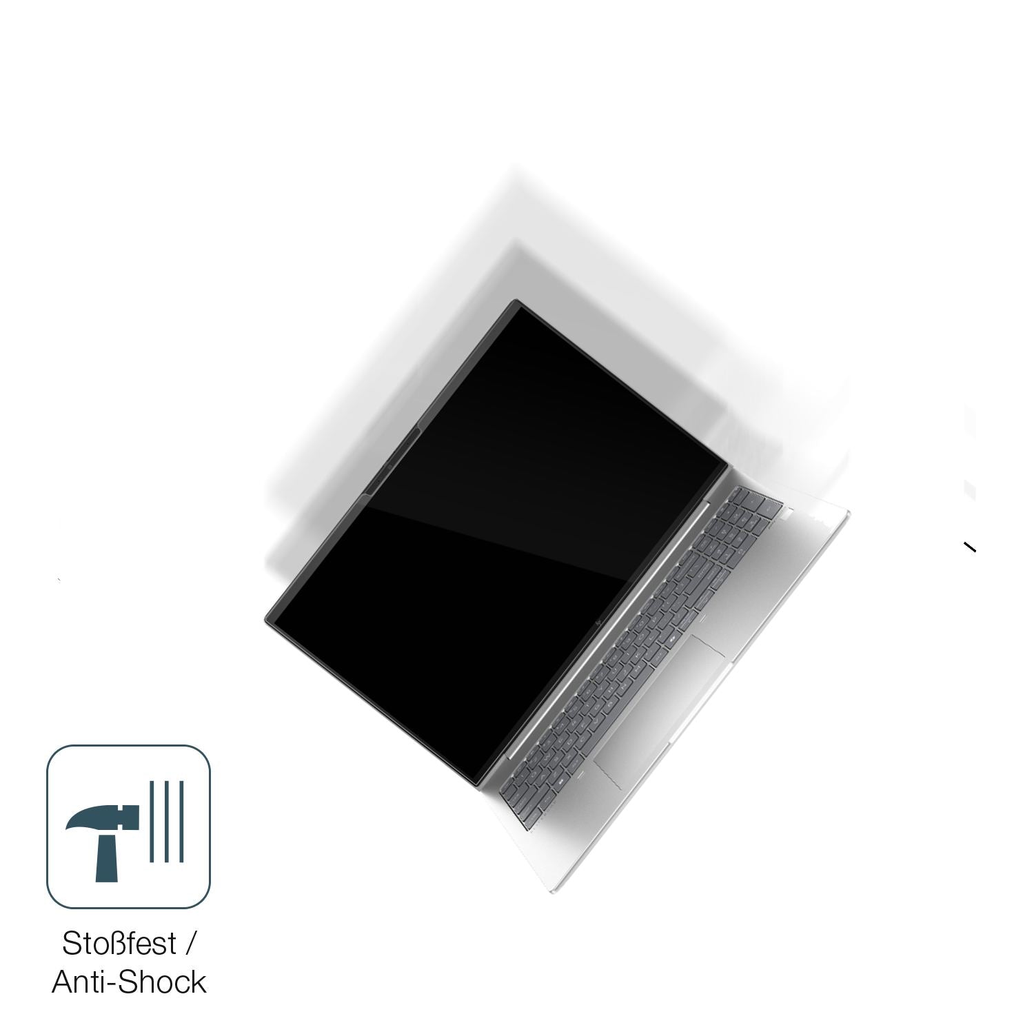 Schutz gegen Kratzer auf dem HP Elitebook 655 G11 16 Zoll Glas durch Schlüssel, Stöße gegen die Tischkante oder Stürze
