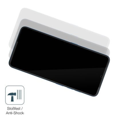 Schutz gegen Kratzer auf dem HTC Wildfire E5 Glas durch Schlüssel, Stöße gegen die Tischkante oder Stürze