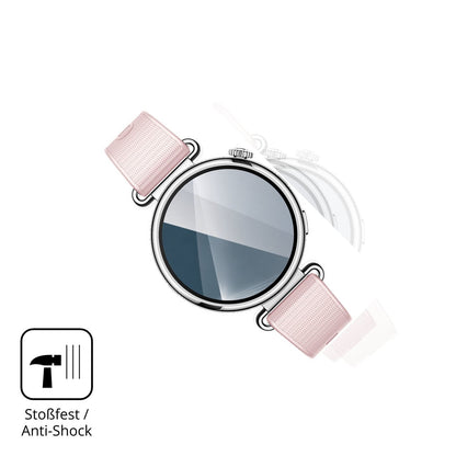 Schutz gegen Kratzer auf dem Huawei Watch GT 7 41 mm Glas durch Schlüssel, Stöße gegen die Tischkante oder Stürze