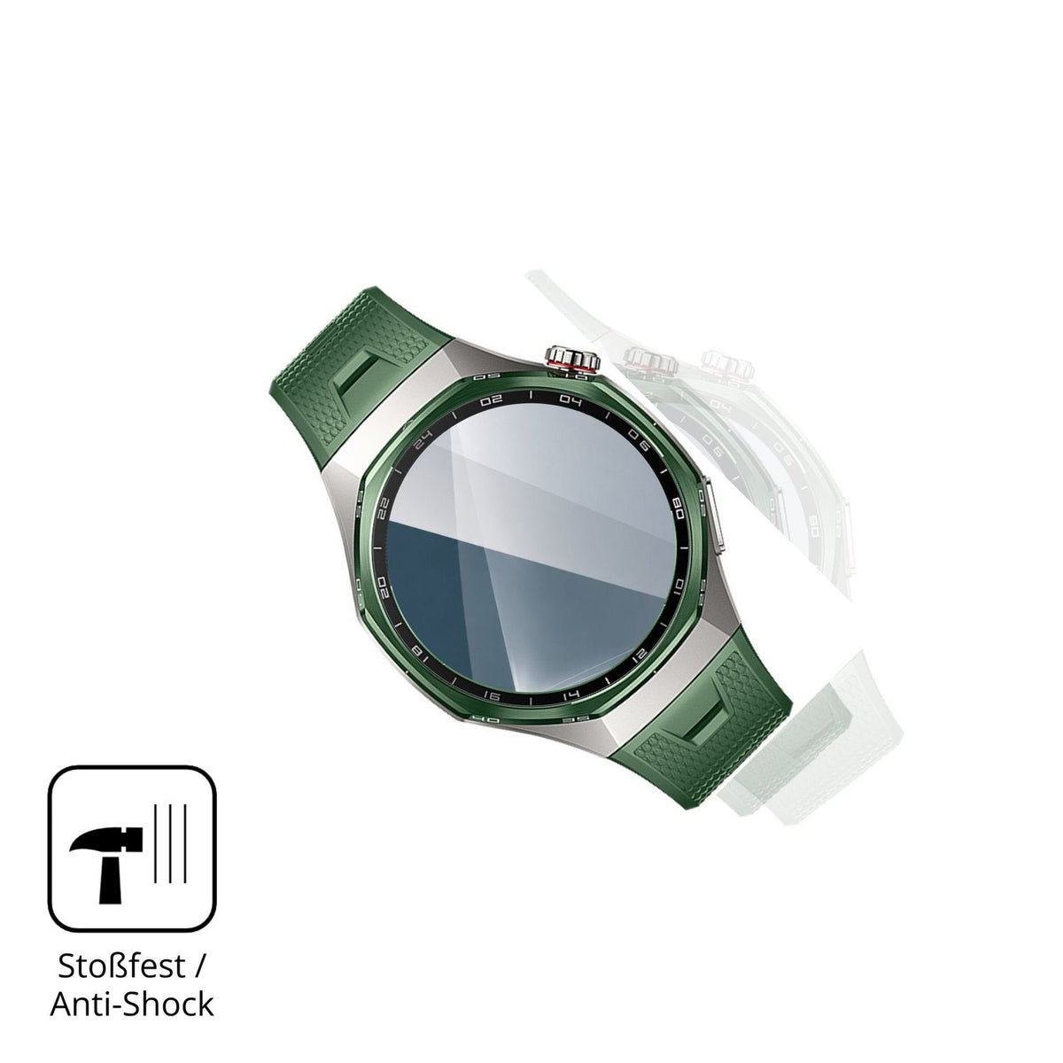 Schutz gegen Kratzer auf dem Huawei Watch GT 7 Pro Glas durch Schlüssel, Stöße gegen die Tischkante oder Stürze