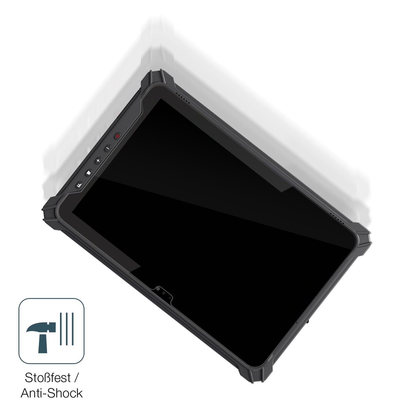 Schutz gegen Kratzer auf dem iEdge T10W 10.1 Zoll Glas durch Schlüssel, Stöße gegen die Tischkante oder Stürze