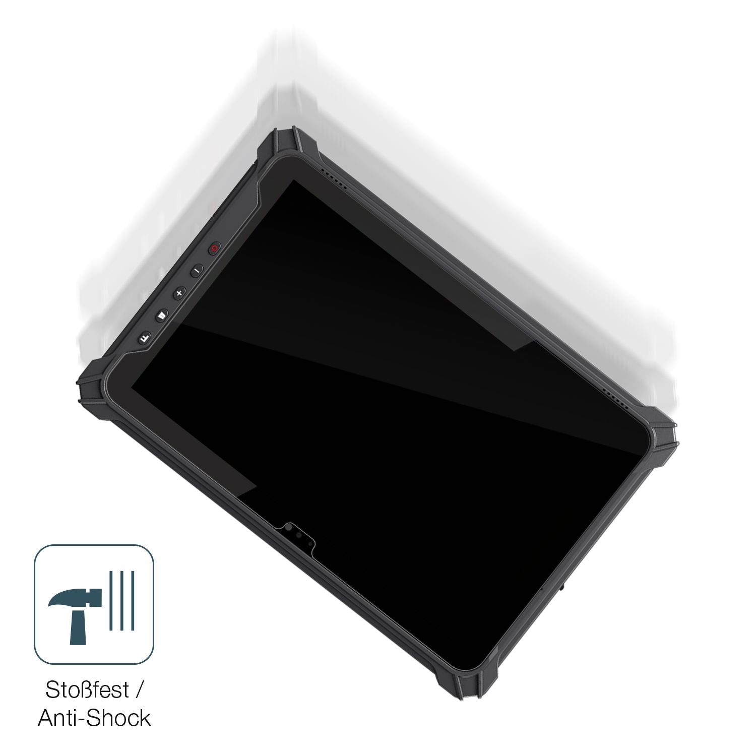 Schutz gegen Kratzer auf dem iEdge T10W 10.1 Zoll Glas durch Schlüssel, Stöße gegen die Tischkante oder Stürze