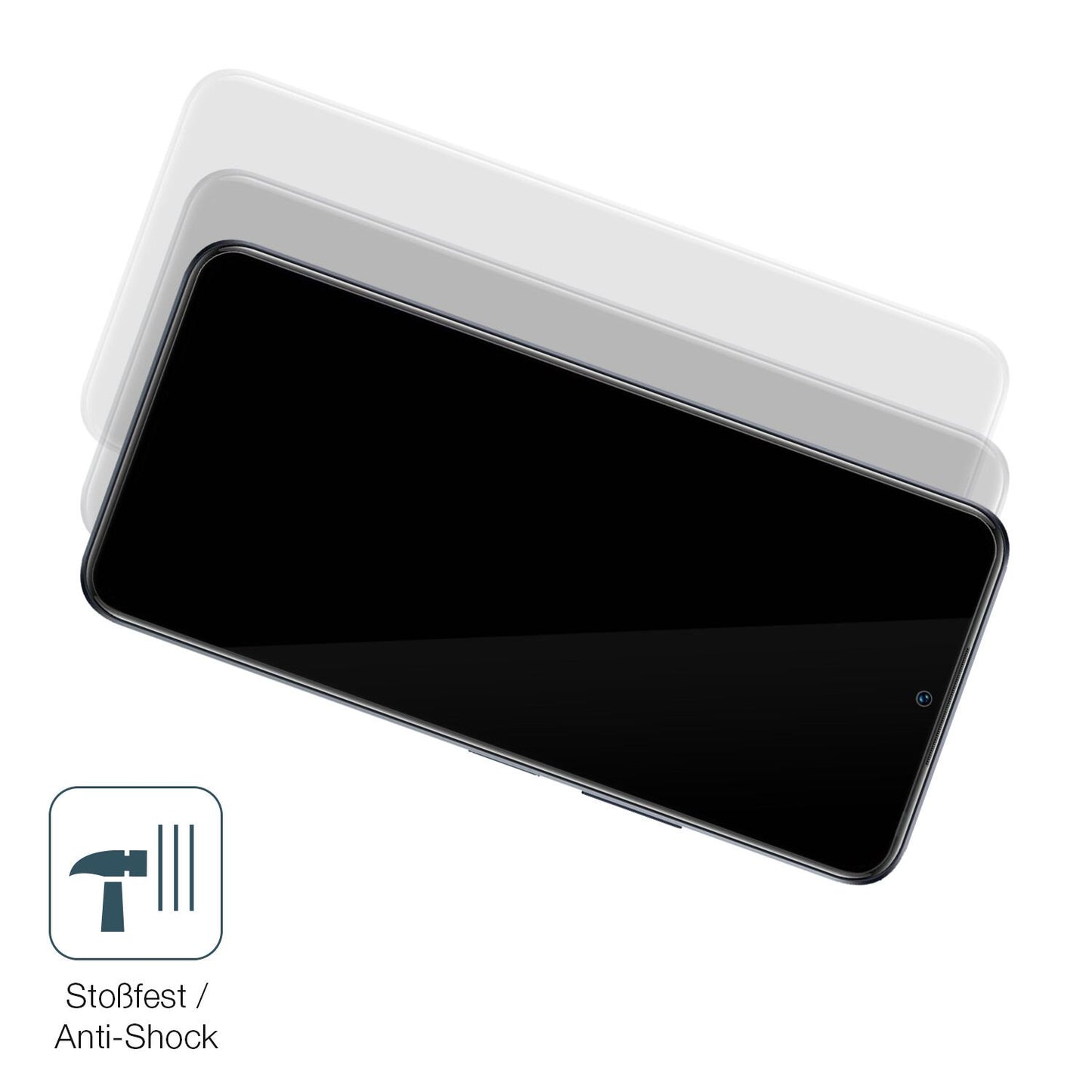Schutz gegen Kratzer auf dem Infinix Note 12 Pro 5G Glas durch Schlüssel, Stöße gegen die Tischkante oder Stürze