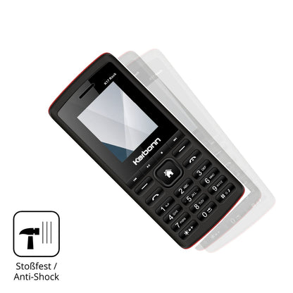 Schutz gegen Kratzer auf dem Karbonn K17 Rock Glas durch Schlüssel, Stöße gegen die Tischkante oder Stürze