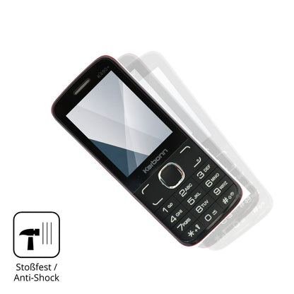Schutz gegen Kratzer auf dem Karbonn K490 Plus Glas durch Schlüssel, Stöße gegen die Tischkante oder Stürze