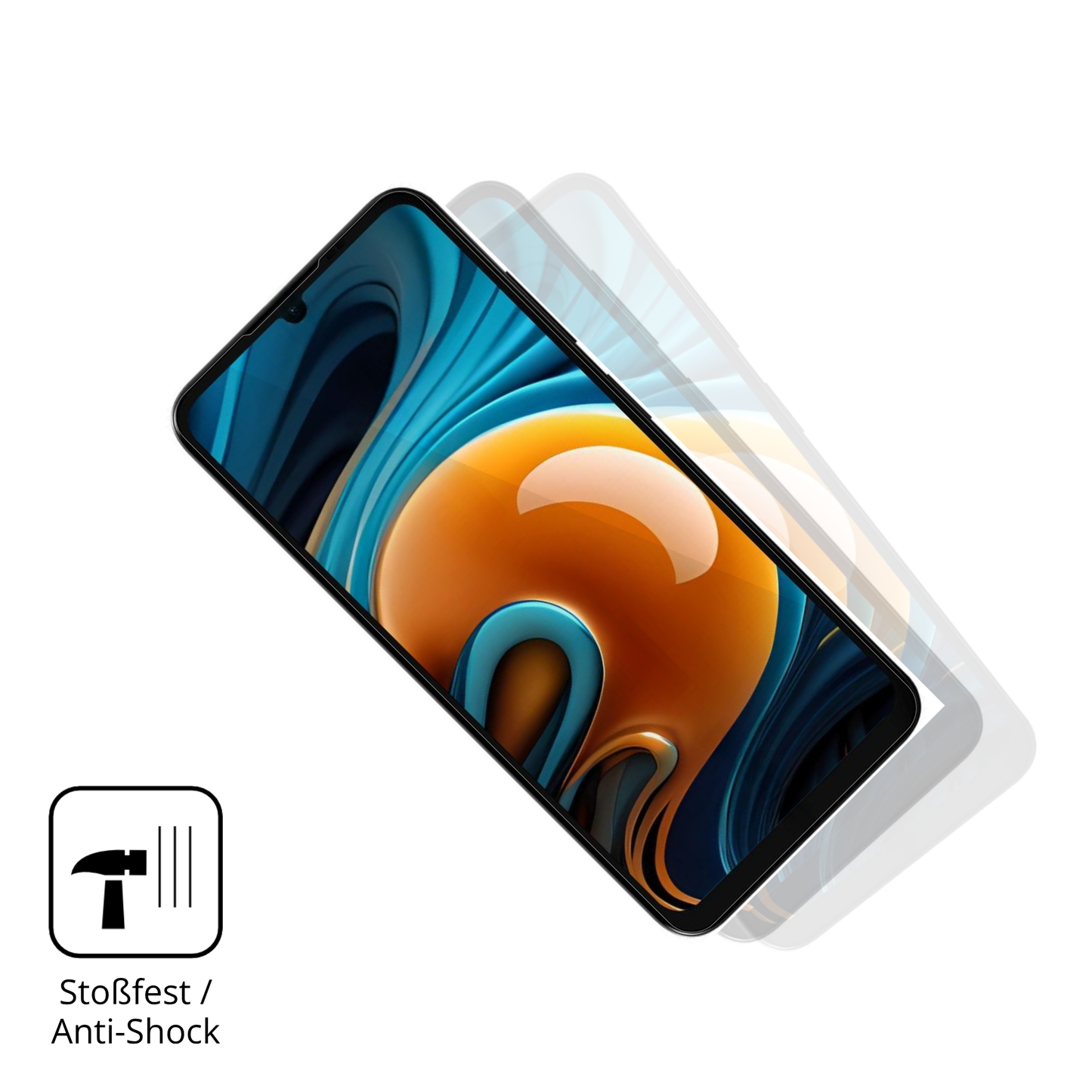 Schutz gegen Kratzer auf dem Lava Yuva Smart 3 Glas durch Schlüssel, Stöße gegen die Tischkante oder Stürze