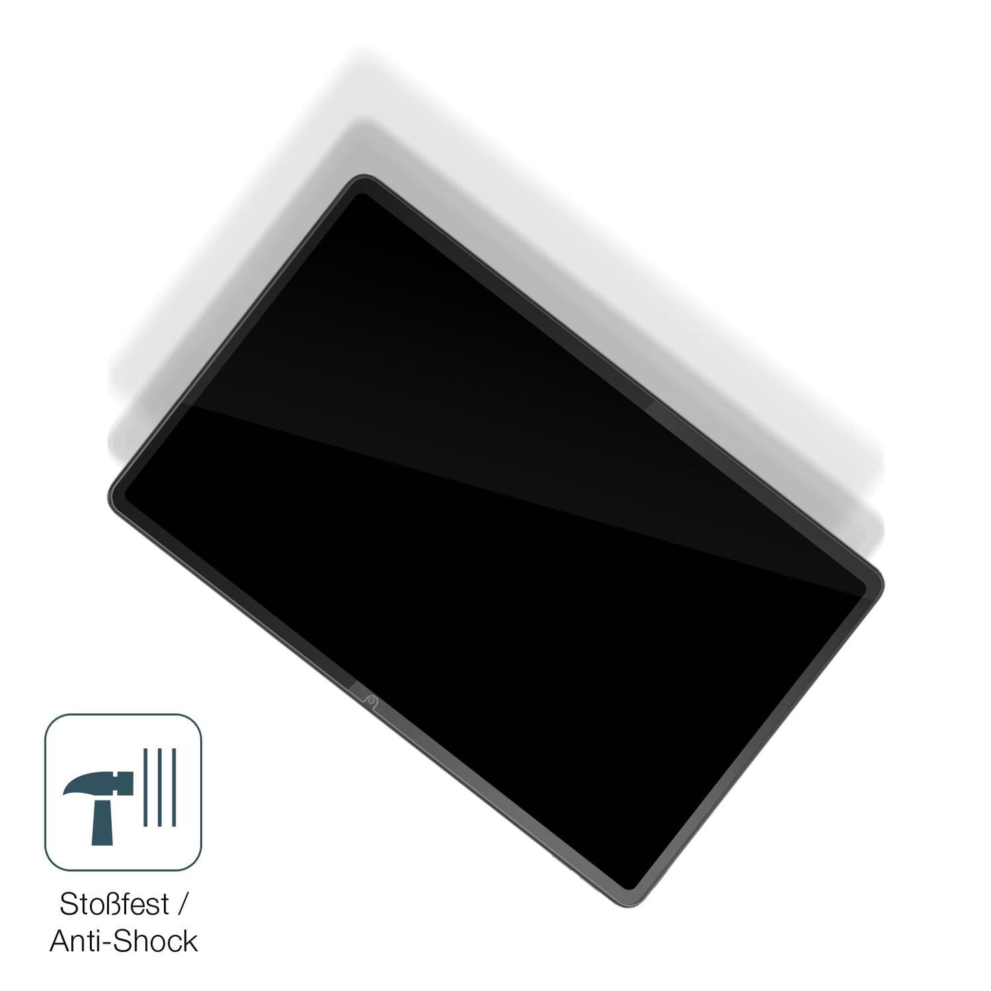 Schutz gegen Kratzer auf dem Lenovo Tab P11 (2nd Gen) Glas durch Schlüssel, Stöße gegen die Tischkante oder Stürze