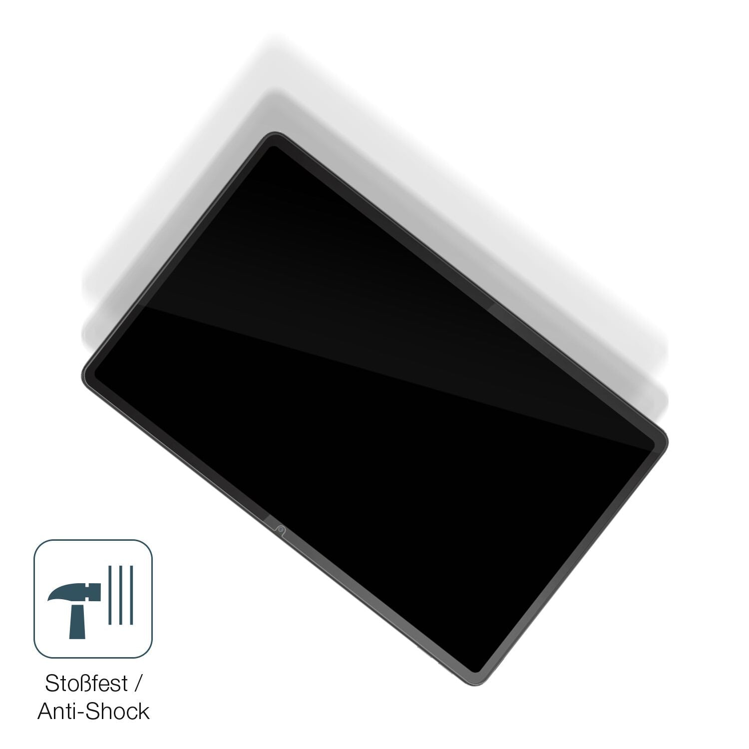 Schutz gegen Kratzer auf dem Lenovo Tab P11 (2nd Gen) Glas durch Schlüssel, Stöße gegen die Tischkante oder Stürze