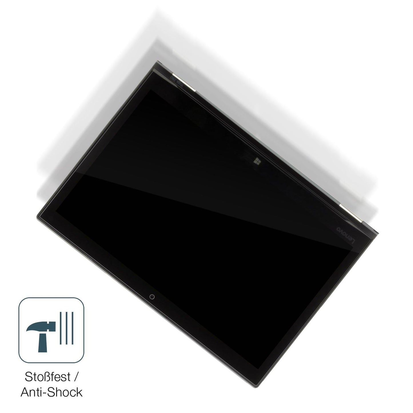 Schutz gegen Kratzer auf dem Lenovo Thinkpad Yoga 260 Glas durch Schlüssel, Stöße gegen die Tischkante oder Stürze