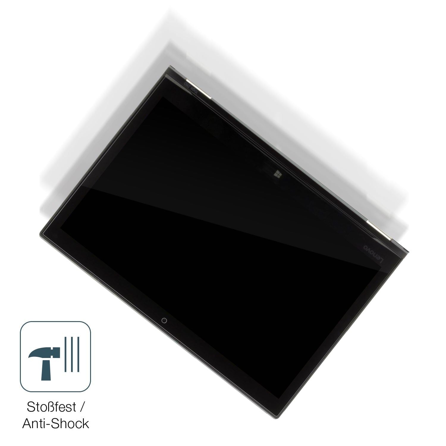 Schutz gegen Kratzer auf dem Lenovo Thinkpad Yoga 260 Glas durch Schlüssel, Stöße gegen die Tischkante oder Stürze