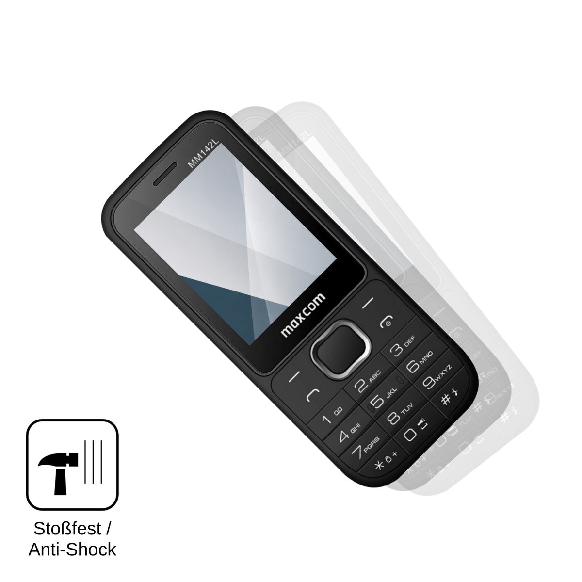2x Screen Protector for MaxCom MM142L Flexible Glass 9H dipos