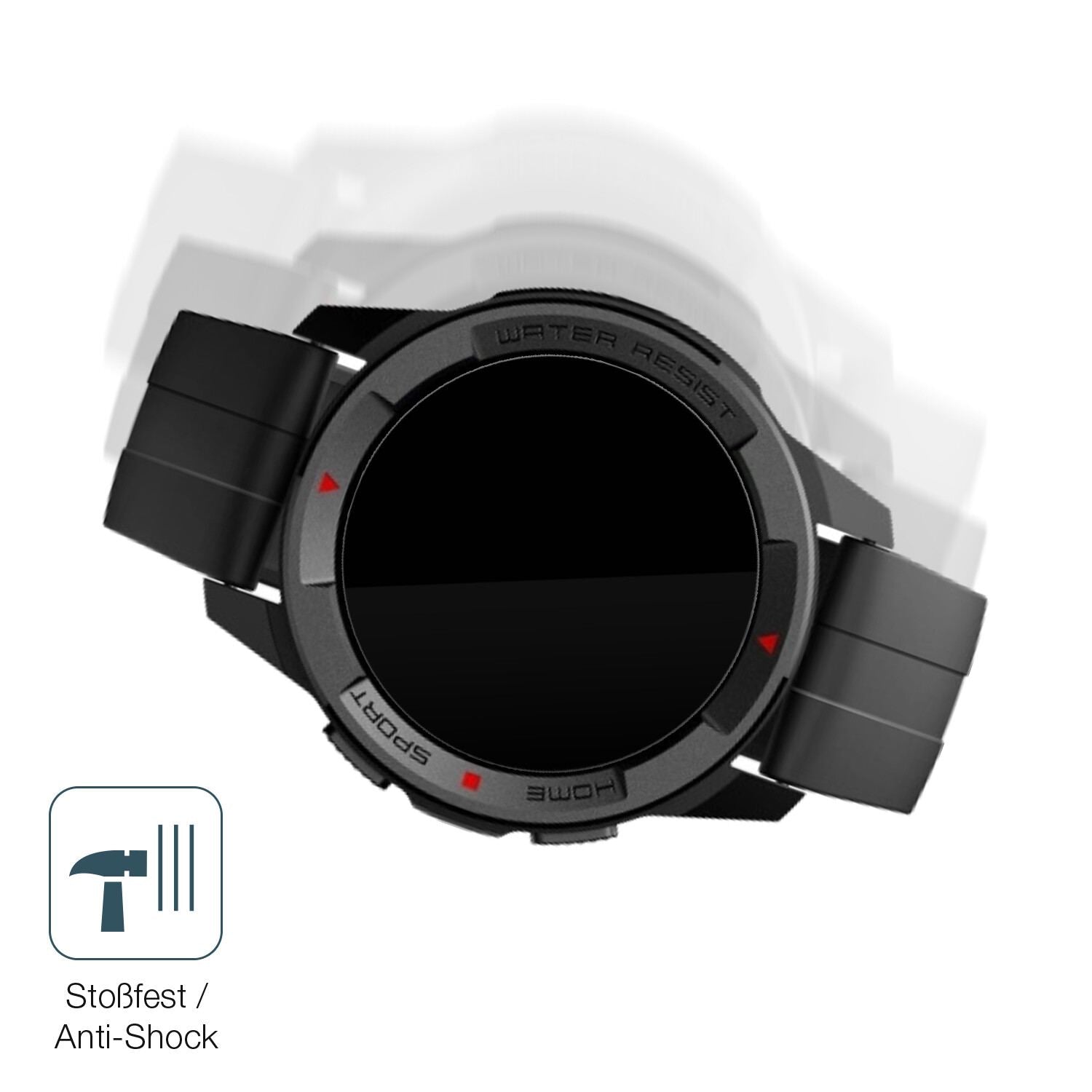 Schutz gegen Kratzer auf dem Mibro Watch X1 Glas durch Schlüssel, Stöße gegen die Tischkante oder Stürze