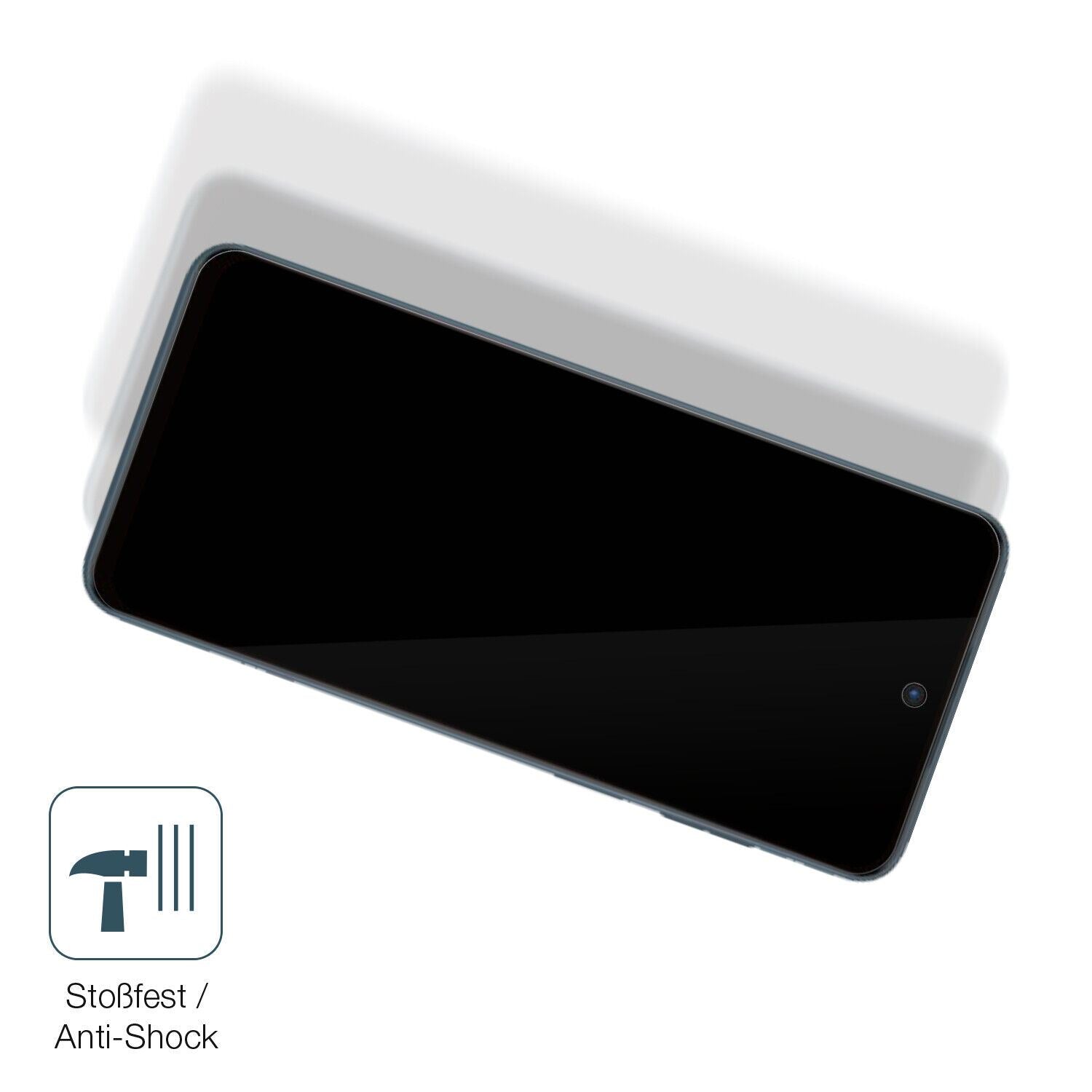 Schutz gegen Kratzer auf dem Motorola Moto G13 Glas durch Schlüssel, Stöße gegen die Tischkante oder Stürze