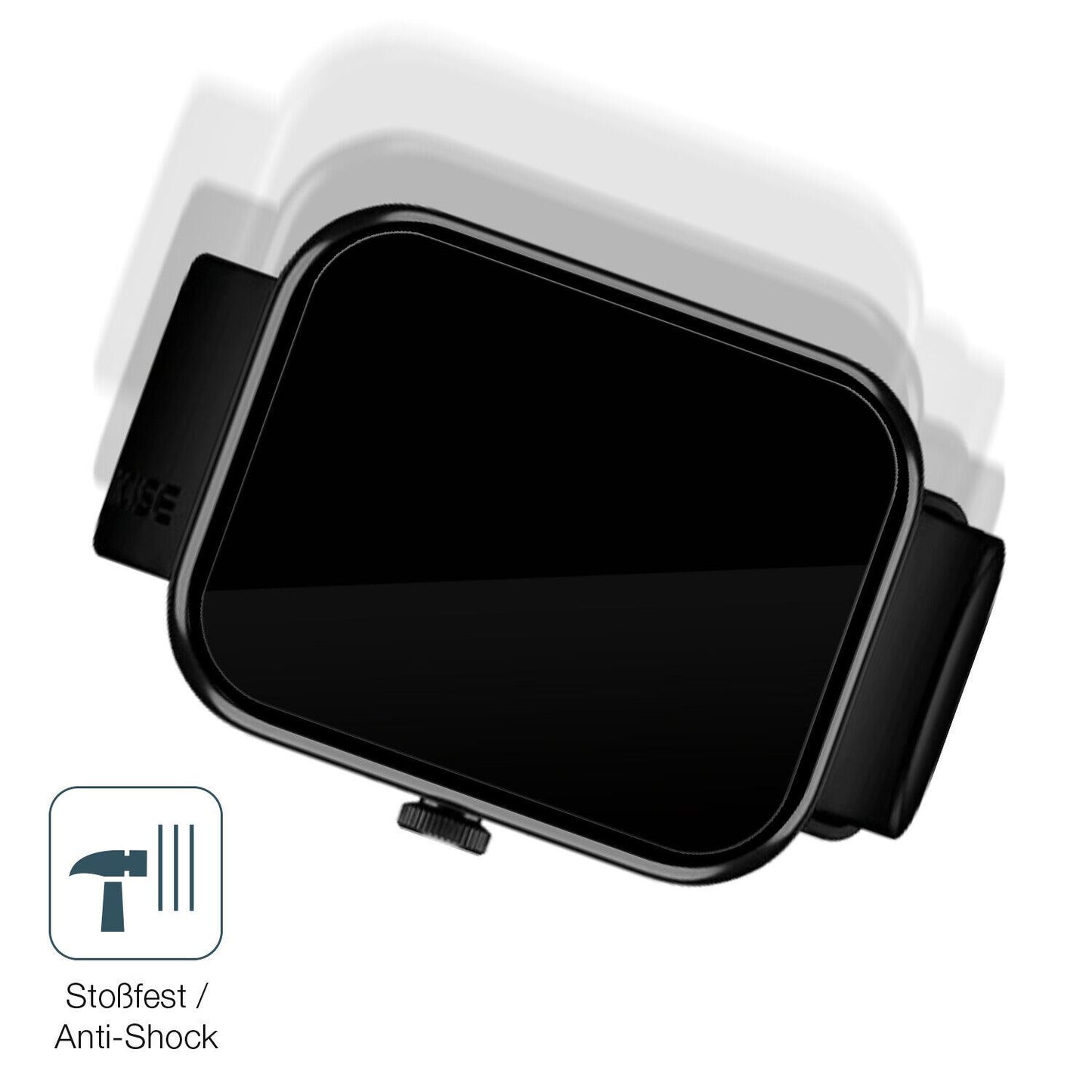 Schutz gegen Kratzer auf dem Noise ColorFit Pulse 2 Max Glas durch Schlüssel, Stöße gegen die Tischkante oder Stürze