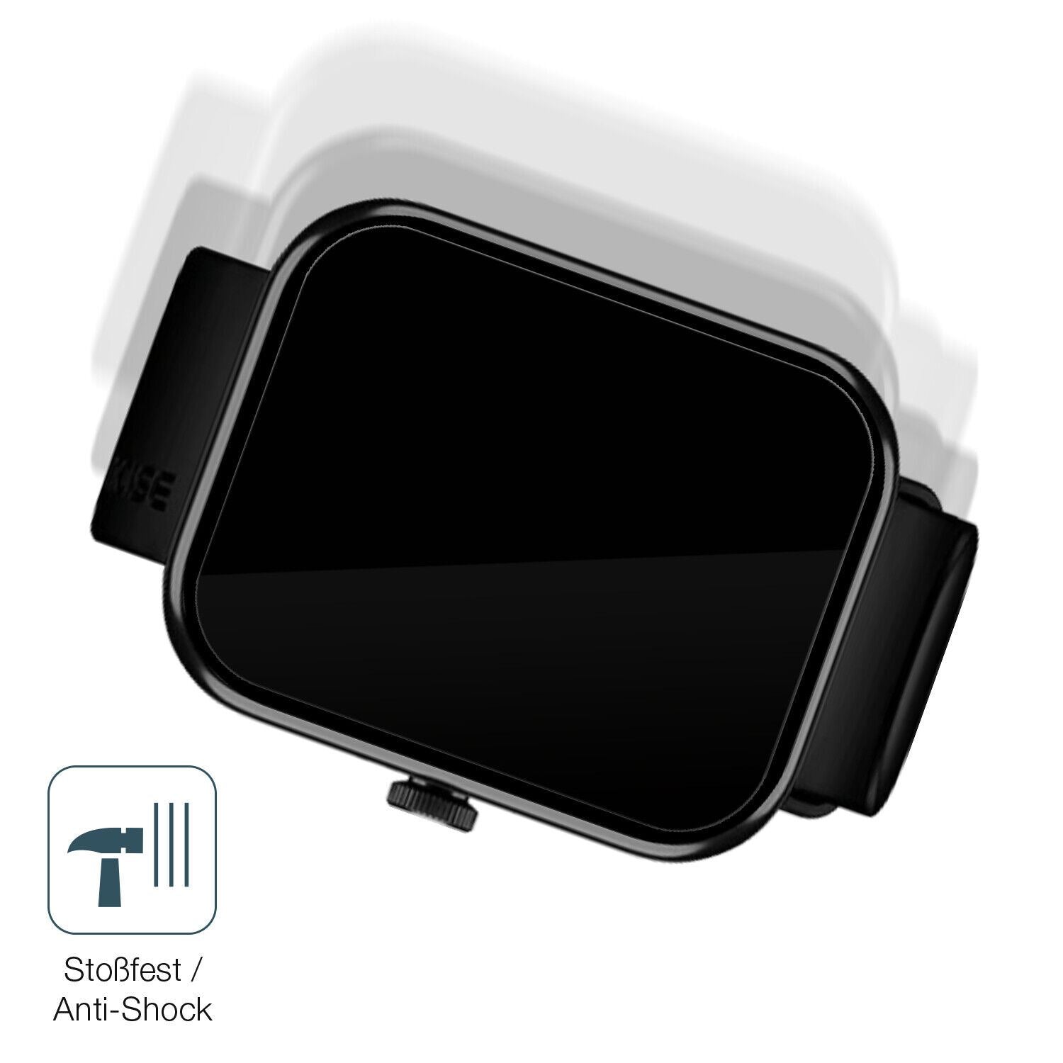 Schutz gegen Kratzer auf dem Noise ColorFit Pulse 2 Max Glas durch Schlüssel, Stöße gegen die Tischkante oder Stürze