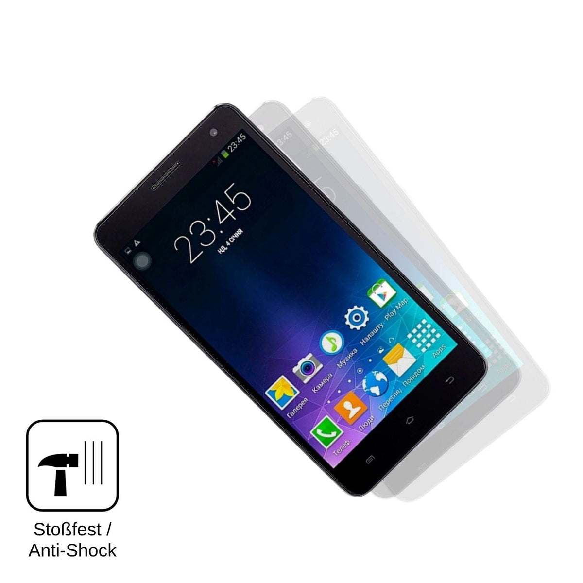 2x Screen Protector for Nomi i550 Space Flexible Glass 9H dipos