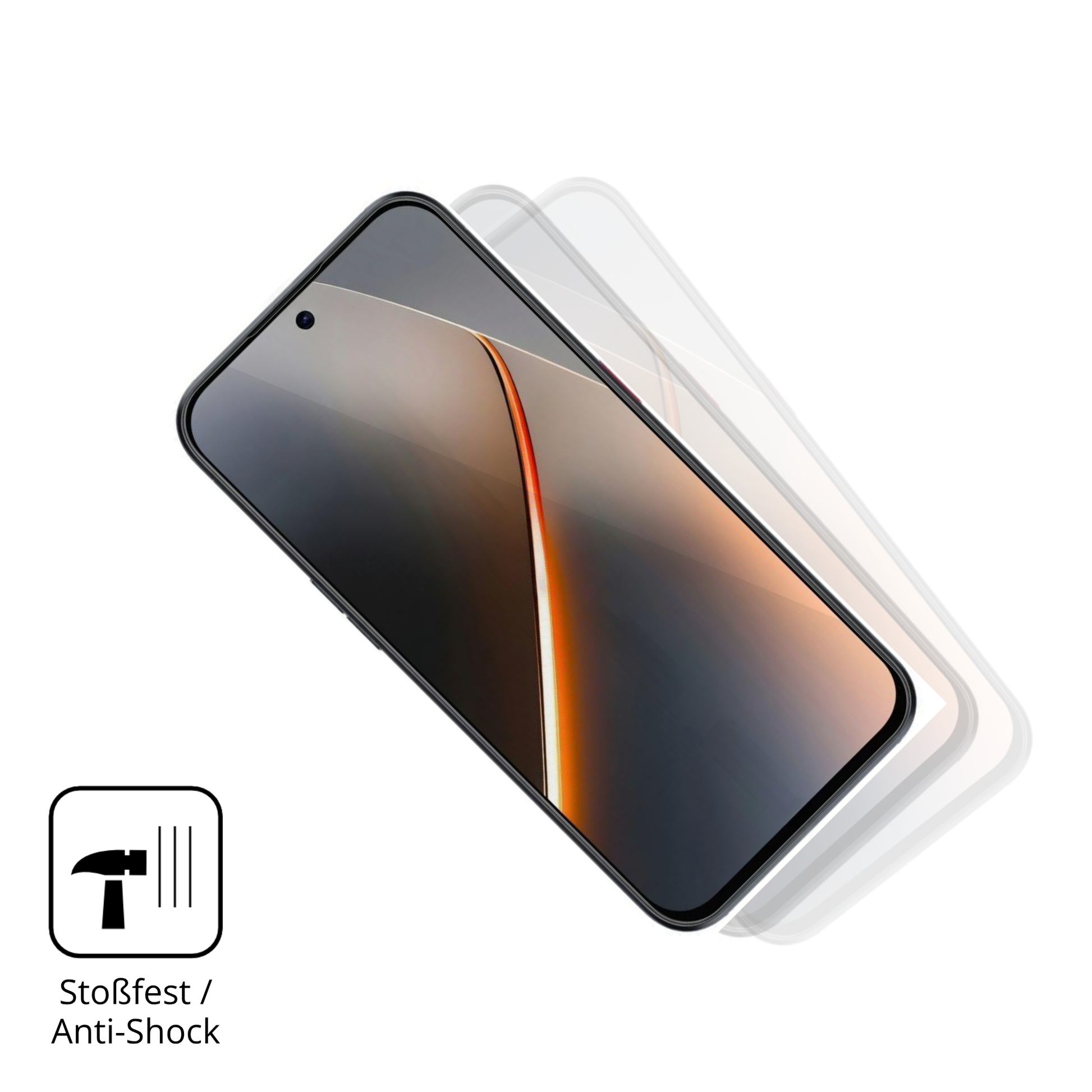 Schutz gegen Kratzer auf dem Nubia Neo 5 5G Glas durch Schlüssel, Stöße gegen die Tischkante oder Stürze