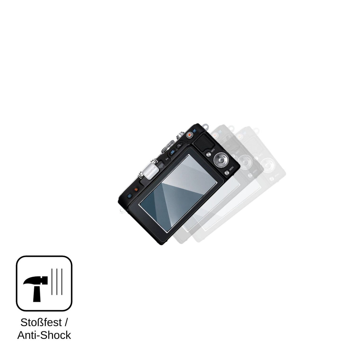 2x Screen Protector for Olympus Pen E-PL3 Flexible Glass 9H dipos