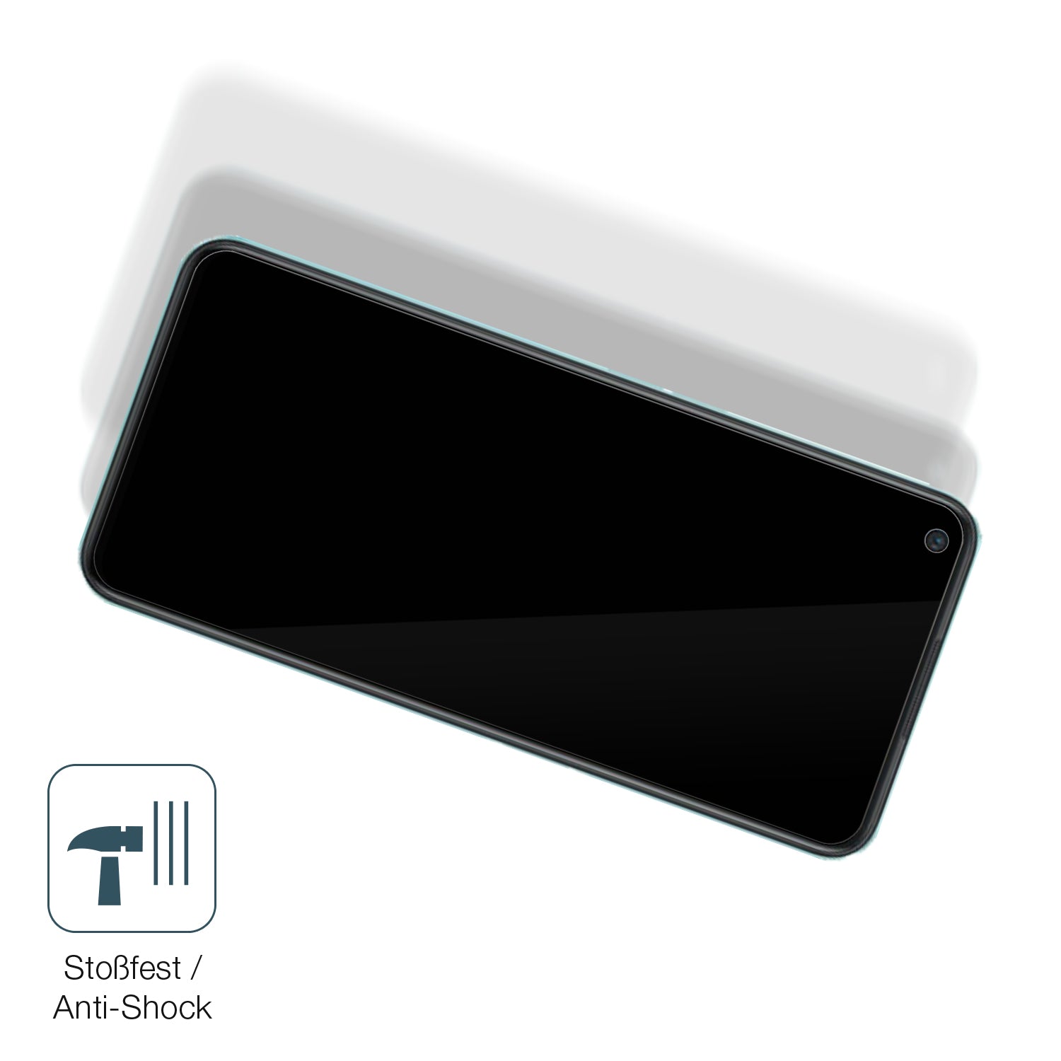 Schutz gegen Kratzer auf dem OnePlus Nord CE 2 Lite Glas durch Schlüssel, Stöße gegen die Tischkante oder Stürze