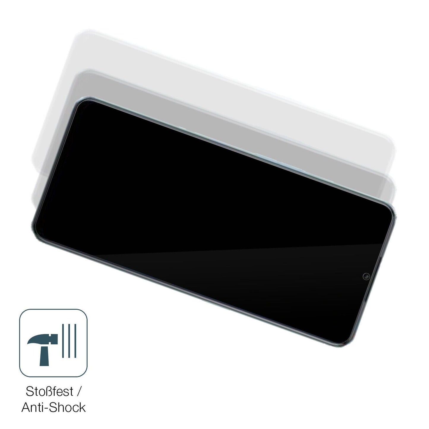 Schutz gegen Kratzer auf dem OPPO A58x Glas durch Schlüssel, Stöße gegen die Tischkante oder Stürze