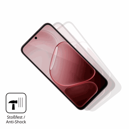 Schutz gegen Kratzer auf dem Oppo A6 Glas durch Schl�ssel, St��e gegen die Tischkante oder St�rze