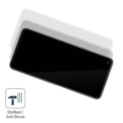 Schutz gegen Kratzer auf dem OPPO A96 Global Glas durch Schlüssel, Stöße gegen die Tischkante oder Stürze