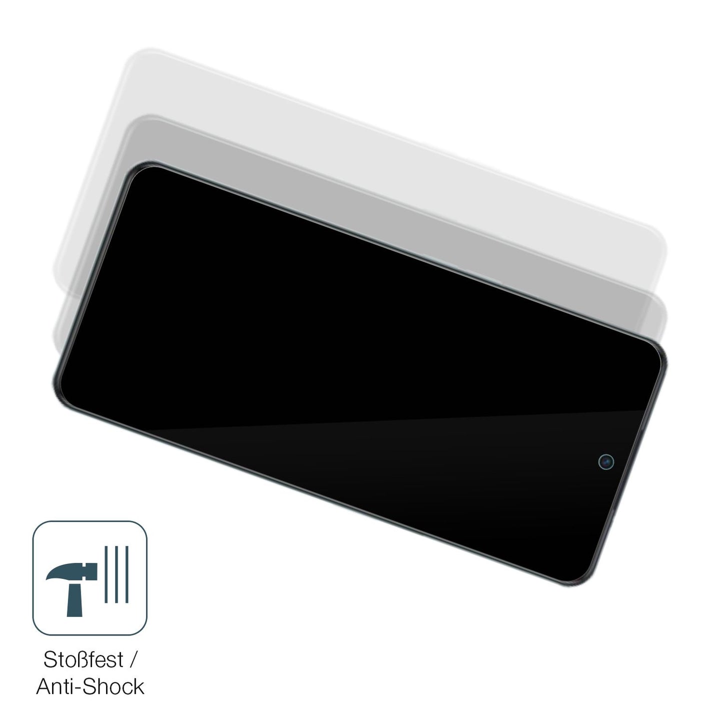 Schutz gegen Kratzer auf dem Oppo A98 5G Glas durch Schlüssel, Stöße gegen die Tischkante oder Stürze