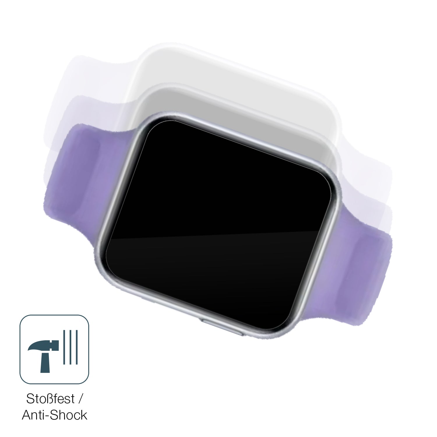 Schutz gegen Kratzer auf dem Oppo Watch SE Glas durch Schlüssel, Stöße gegen die Tischkante oder Stürze